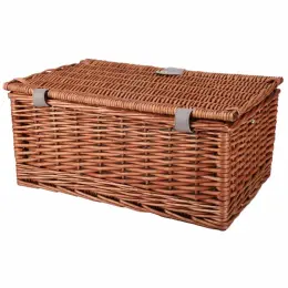 4-Person Wicker Picnic Basket Back